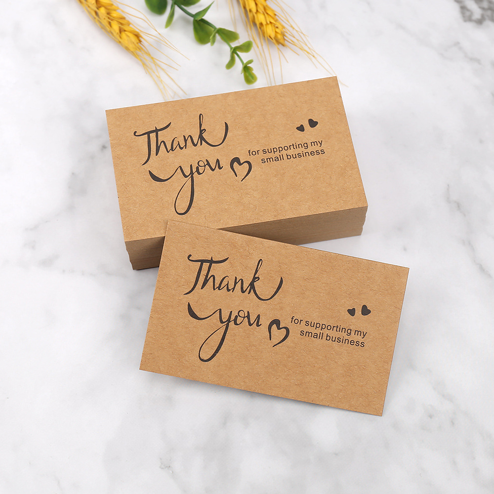 Wedding/Event Supply Store - 50 stuks bedankkaarten kraftpapier bedankt voor