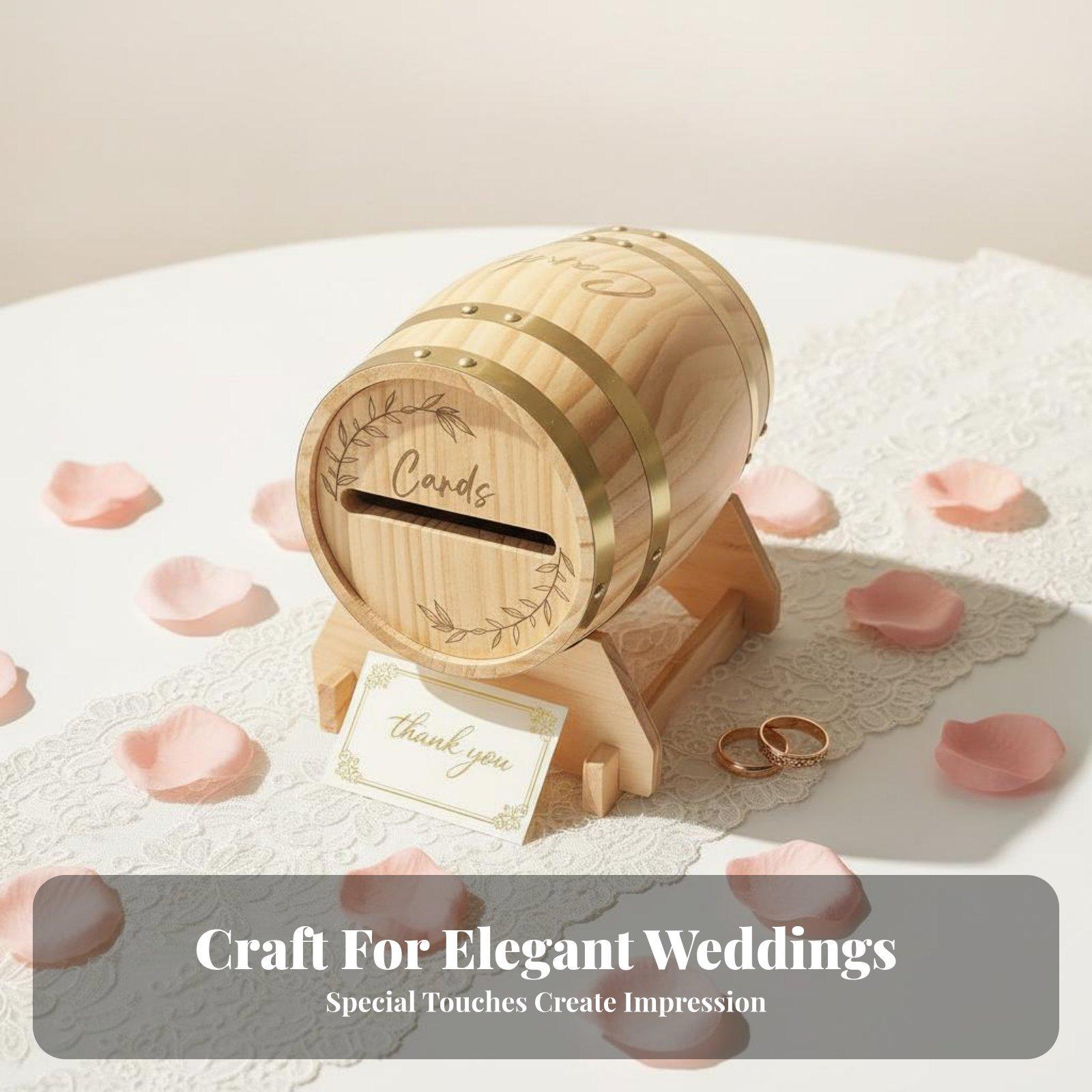 Grote houten kaartendoos met s - Wedding Card Box recensie en prijs