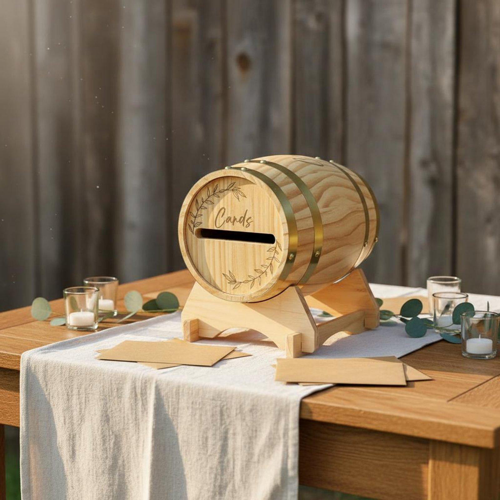 Grote houten kaartendoos met s - Wedding Card Box recensie en prijs