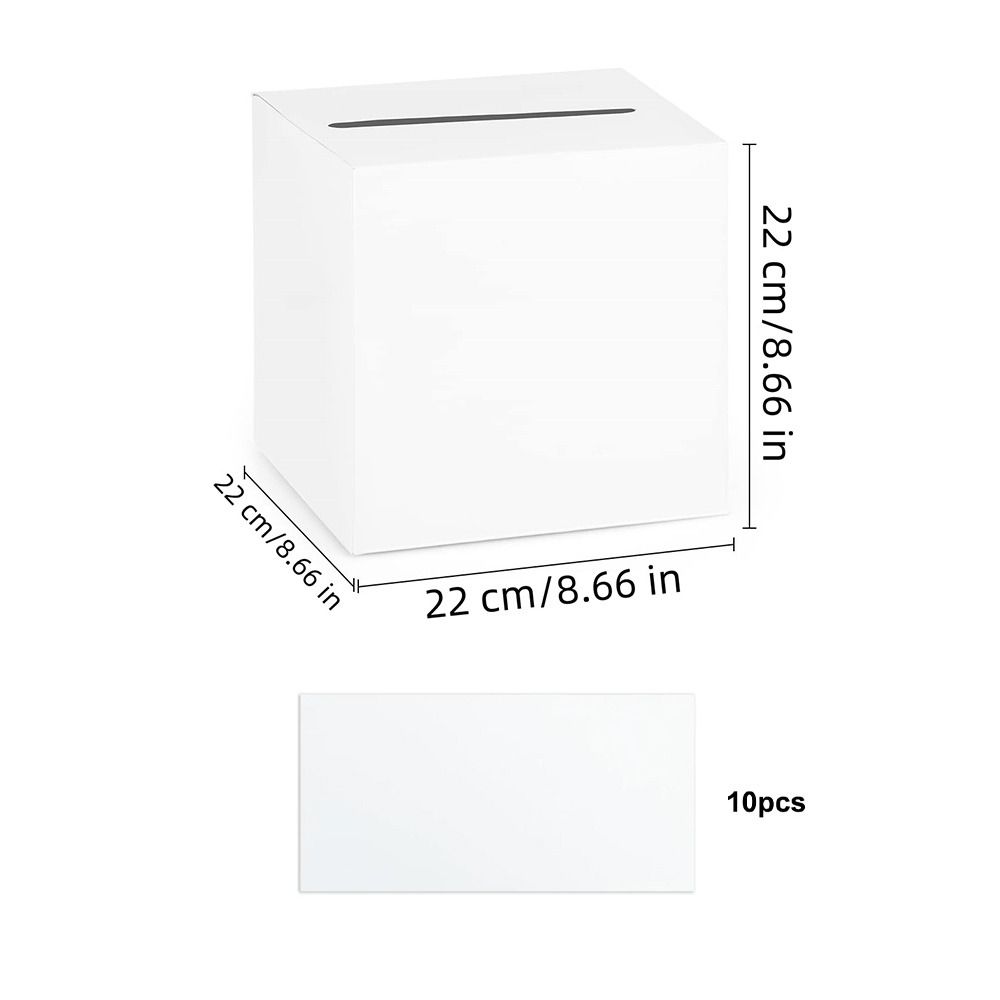 Creatieve witte zwarte trouwka - Wedding Card Box recensie en prijs
