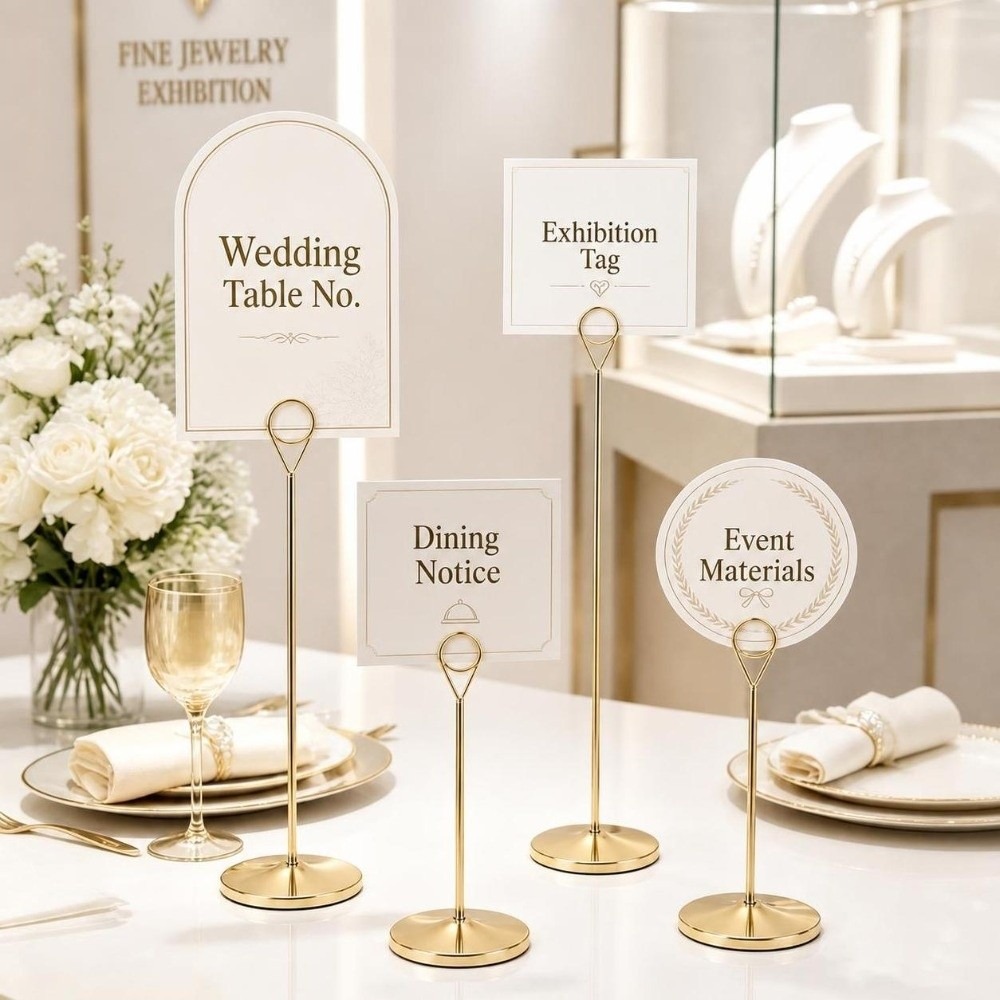 Draagbare metalen tafelnummerh - Table Number Gold recensie en prijs
